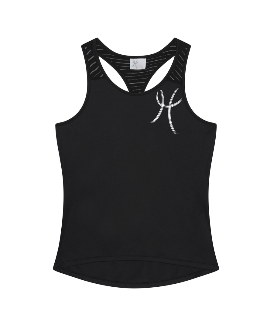 ladies black vest top uk